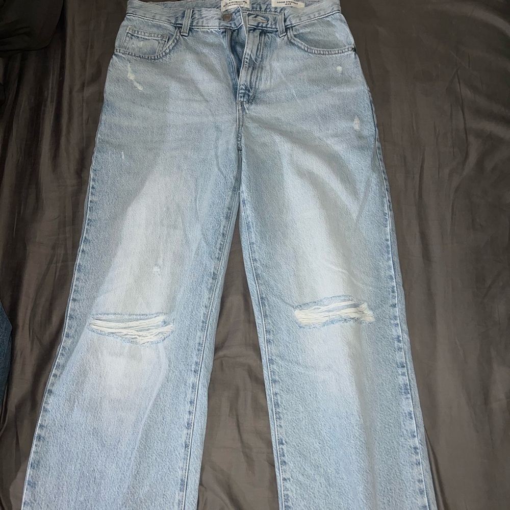 NWT COTTON ON STRAIGHT LEG LIGHT WAS DENIM JEANS